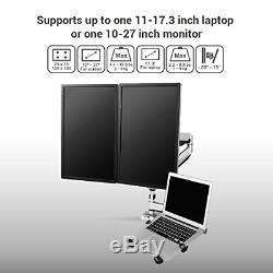 Loctek D7TP Swivel Triple Arm Desk LCD Laptop Mount Monitor Stand, Fits 10-27