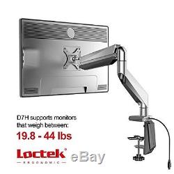 Loctek Heavy Duty Gas Spring Single LCD Arm Stand Monitor Desk Mount Fits for