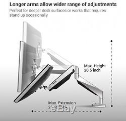 Loctek LCD Arm Desk Monitor Mount Fits 10''-27'' Monitor (D7A)