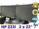 Lot2 HP Z23i Z Display 23inch Widescreen LED Monitor 1920x1080 WithStand +Cables