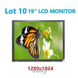 Lot 10 19 Double Sight LCD Monitor 1280 x 1024 DVI/VGA No Stand No Cable