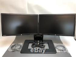 Lot 2X HP E221i 21.5 Widescreen LED LCD Monitors Grade A With AW664AA Dual Stand