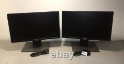 Lot 2 Dell P2214Hb 22 Widescreen Monitor 1920 x 1080p withStands LED LCD Scratch