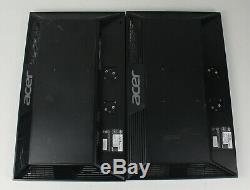 Lot Of (2) Acer V233HL LCD Monitors 23 1920 x 1080 VGA/DVI No Stands