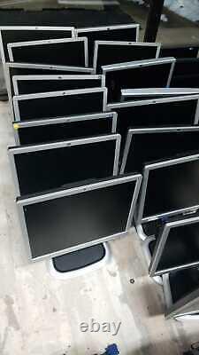 Lot of 100 mixed monitors DELL and HP LCD 17 inches NO stand