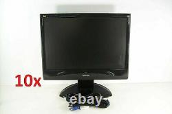 Lot of 10 ViewSonic VX1932WM-LED 19 LCD Monitor 1440 x 900 DVI VGA with Stand