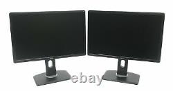 Lot of 2 Dell 22 Professional P2213T LCD Monitors with VGA DVI STANDS