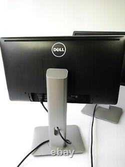 Lot of 2 Dell P2014Ht LED LCD 1600 X 900 Widescreen Monitor With Stand