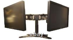 Lot of 2 Dell P2210t Widescreen LCD Computer Monitor with Dual Stand