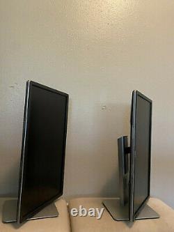 Lot of 2 Dell P2314H LED LCD Monitors Swivel/Vertical Stand