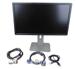 Lot of (2) Dell UltraSharp P2314Ht 23 LCD Monitor 1920x1080 with Stand & Cables