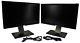 Lot of (2) Dell UltraSharp U2211Ht 21.5 LCD Monitor 1920x1080 with Cables Stands