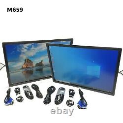 Lot of 2 Dell UltraSharp U2412Mb 24 1920X1200 LCD monitor No Stand M659