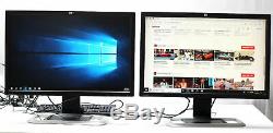 Lot of 2 HP LP3065 EZ320A 30 LCD Monitor 2560x1600 with Stand & Cables