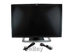 Lot of (2) HP LP3065 EZ320A 30 LCD Monitor 2560x1600 with Stand & Cables