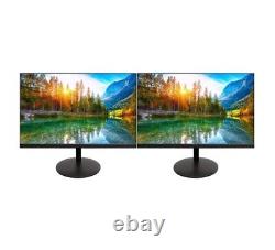 Lot of 2 Planar PLN2400 24 Edge-Lit 1080p LCD Widescreen Monitor Stand HDMI