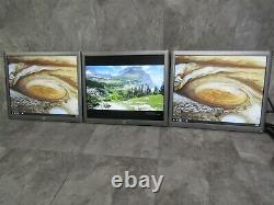 Lot of 3 HP E190i IPS Display 19 LCD Monitor with Power & Video Cables
