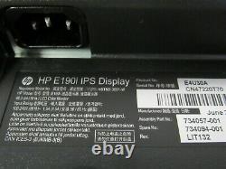 Lot of 3 HP E190i IPS Display 19 LCD Monitor with Power & Video Cables