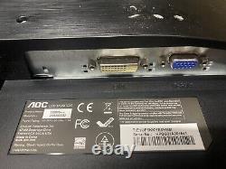 Lot of 4 E2260SWDN AOC 22 inch LED LCD Monitor no stands with power cables