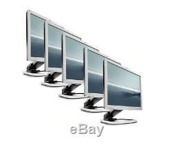 (Lot of 5) Mixed 19 Flat Panel Screen LCD Monitor with VGA Cable (No stand)