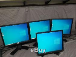 Lot of 6! Dell UltraSharp 1908FPT 19 LCD Monitor 0D307J stands/cables (A0607)