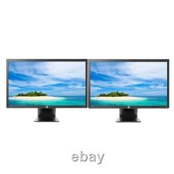 Matching DUAL HP DELL 23 23inch Widescreen LCD Monitors with Stand Cables Gaming