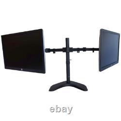 Matching DUAL HP Ultra Sharp 24 Widescreen LCD Monitors With Generic Stand