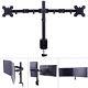 Modern 13-27 Dual Monitor Stand Mount Arm Desk For 2 LCD Screens