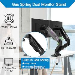 Monitor Arm Mount Dual Single Gas Desk Tilt Stand Computer HD LCD TV Screen