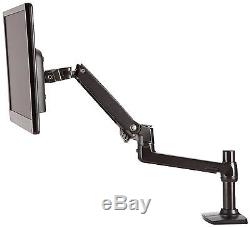Monitor Display Mounting Arm Black Dual Side-by-Side Desk Mounting Lcd Stand New