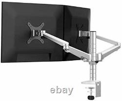 Monitor Laptop Holder Stand Computer Desktop Mount Desk 25 Inch LCD Dual Arms