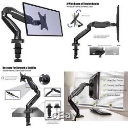 Monitor PC Mount Arm Desk Stand LED LCD Screen Computer Bracket Holder Swivel UK
