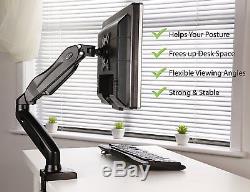 Monitor PC Mount Arm Desk Stand LED LCD Screen Computer Bracket Holder Swivel UK