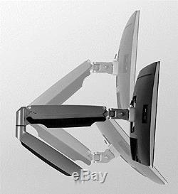 Mount-It Dual Computer Monitor Mount Arm LCD Monitor Stand for Desk Clamp Art