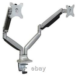 Mount-It MI-1772 32 in. Dual Computer Monitor Mount for LCD Silver