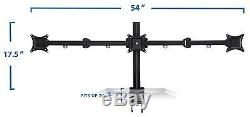 Mount-It! MI-753 Triple Screen LCD Computer Monitor Desk Mount Stand Arm for
