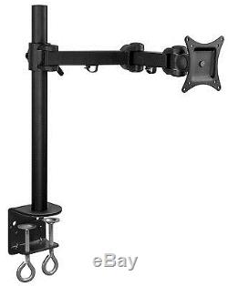 Mount-It! Monitor Arm Single LCD Monitor Desk Mount Stand Fully Adjustable Fi