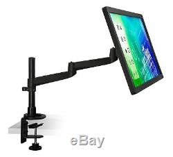 Mount-It! Monitor Desk Stand Mount For Single LCD Displays Fits 20 21 23 25 27