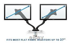 Mount-It! Monitor Stand, LCD Monitor Mount for Desk, Clamp, Articulating Gas up