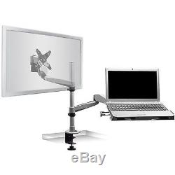Mount-It! Single 13 27 LCD/LED Monitor and Laptop Desk Stand with Vented Tr