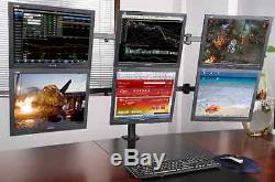 Mount Rack Stand Up To Six 6 Seis Desktop Computer Monitors Screens Multi LCD