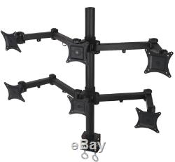 Multi Desktop Computer LCD Monitor 4 to 6 Six Screen Mount Stand Security Stock