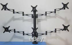 NEW Heavy Duty Adjustable 1024inch Hex LCD Monitor Desk Mount Stand USA Seller