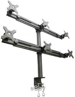 NEW LCD-2060 Hex-Mount Monitor Stand for Six 15-24 Displays
