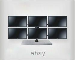 New LCD Monitor Desk Mount Adjustable 6 Screens Heavy Duty 10-24 YL