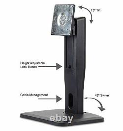 Nixeus VESA Height Adjustable LCD Monitor Stand with Tilt Swivel and Portrait