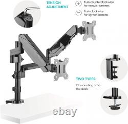 ONKRON Dual Monitor Desk Mount Stand for 13 to 32-Inch LCD LED Screens up