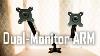 Optimize Your Dual Monitor Setup Silverstone LCD Desk Arm Arm22sc