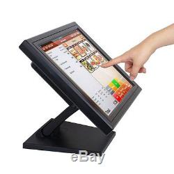 POS 15 Touch Screen LED Stand TouchScreen Monitor Retail Kiosk Restaurant Bar T