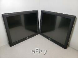 Pair of Elo Touch 1715L 17 LCD Monitor ET1715L-8CWA-1-G NO STAND